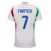Italy Davide Frattesi #7 Replica Away Shirt Euro 2024 Short Sleeve